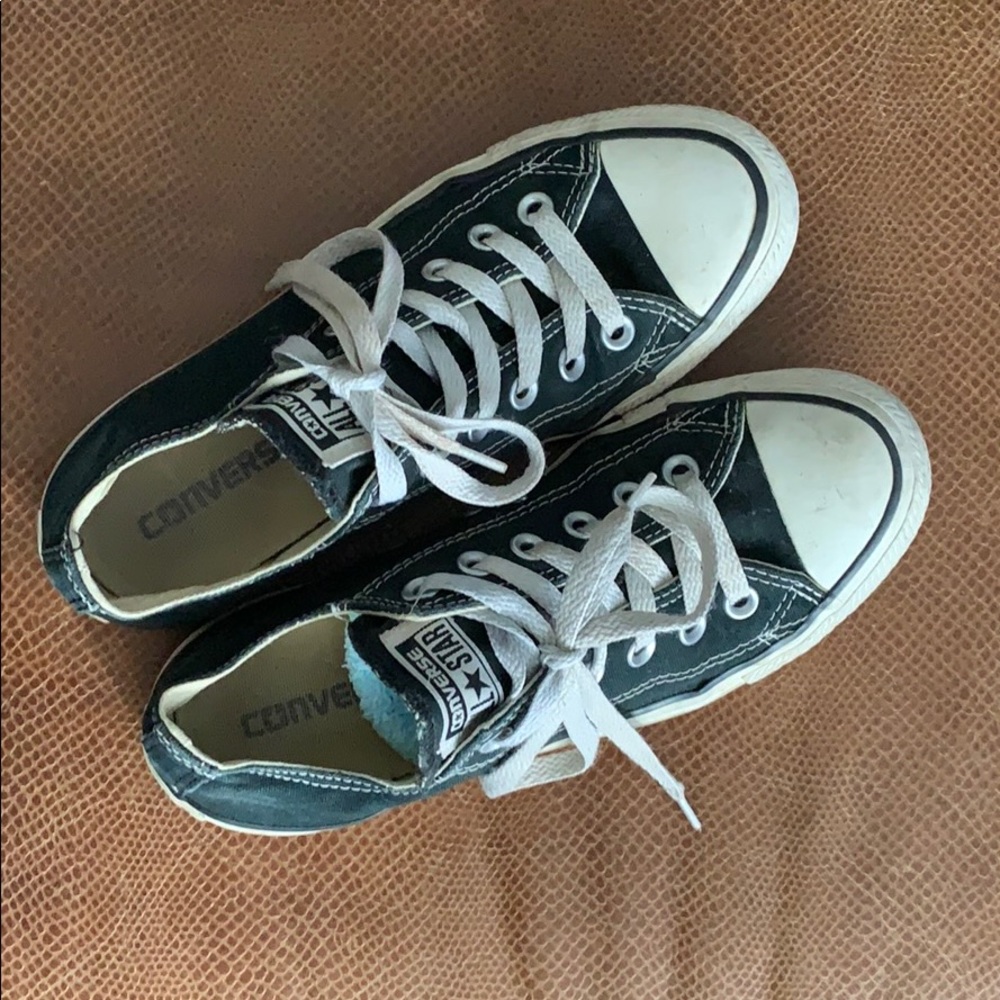 Converse Chuck Taylor All-Star black shoes.